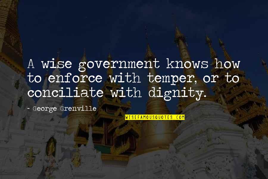 Sokvannara Sy Quotes By George Grenville: A wise government knows how to enforce with