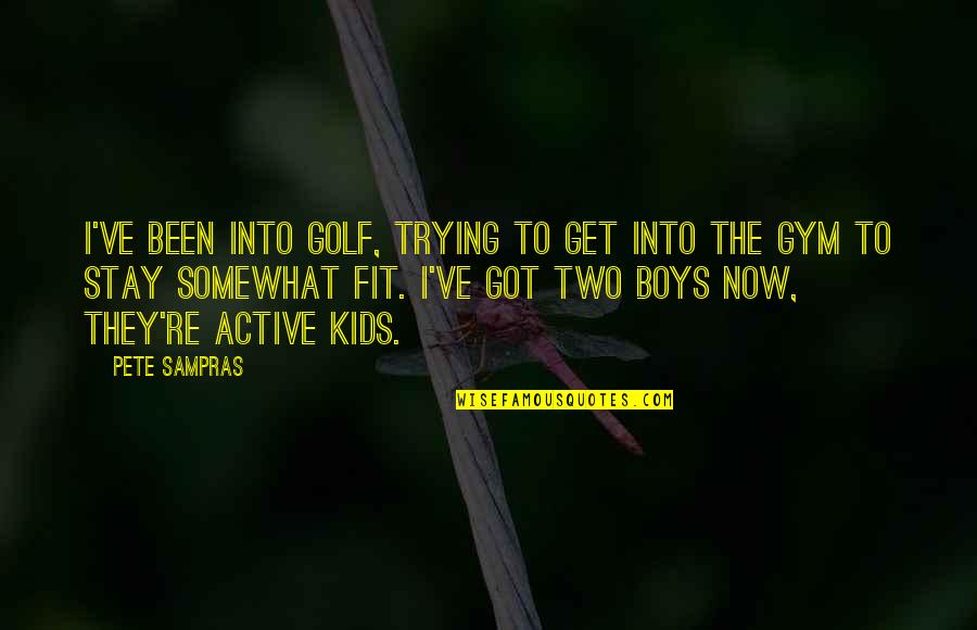 Solange Cranes Quotes By Pete Sampras: I've been into golf, trying to get into