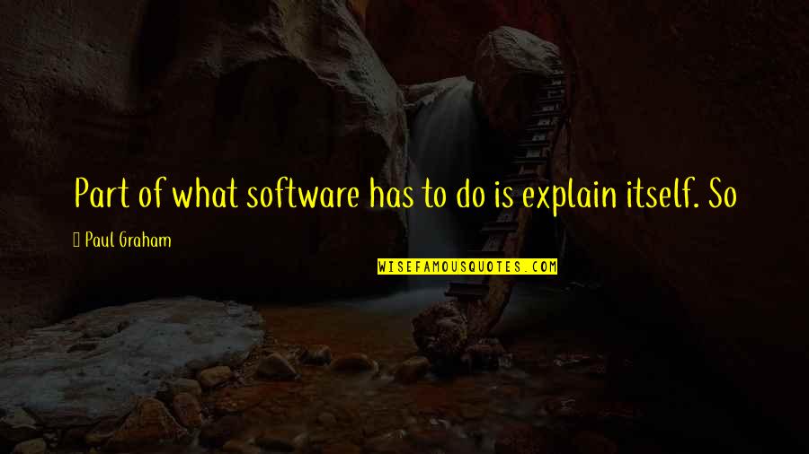 Solarians Quotes By Paul Graham: Part of what software has to do is Solarians Quotes By Paul Graham: Part of what software has to do is