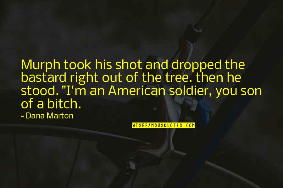 Soldier That Dropped Quotes By Dana Marton: Murph took his shot and dropped the bastard