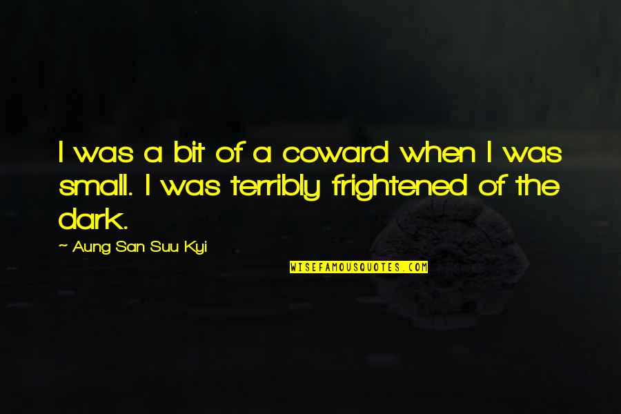 Soleimani Quotes By Aung San Suu Kyi: I was a bit of a coward when