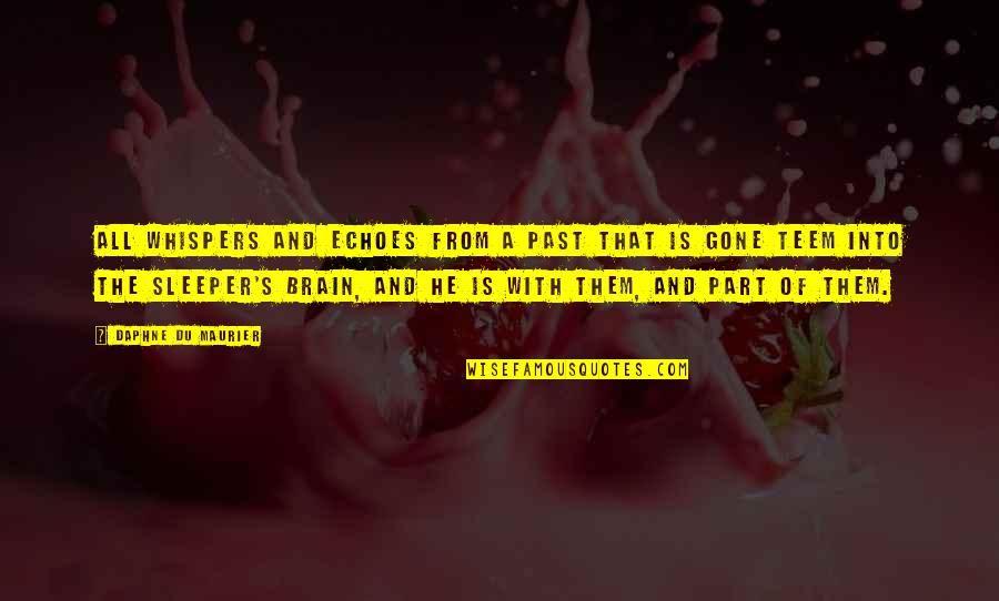 Solennite Quotes By Daphne Du Maurier: All whispers and echoes from a past that