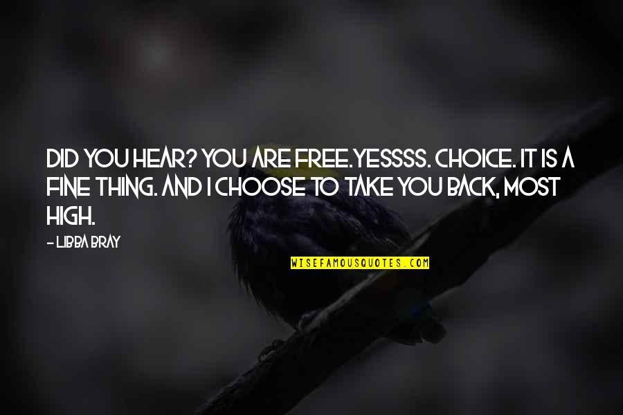 Solenoid Valve Quotes By Libba Bray: Did you hear? You are free.Yessss. Choice. It Solenoid Valve Quotes By Libba Bray: Did you hear? You are free.Yessss. Choice. It
