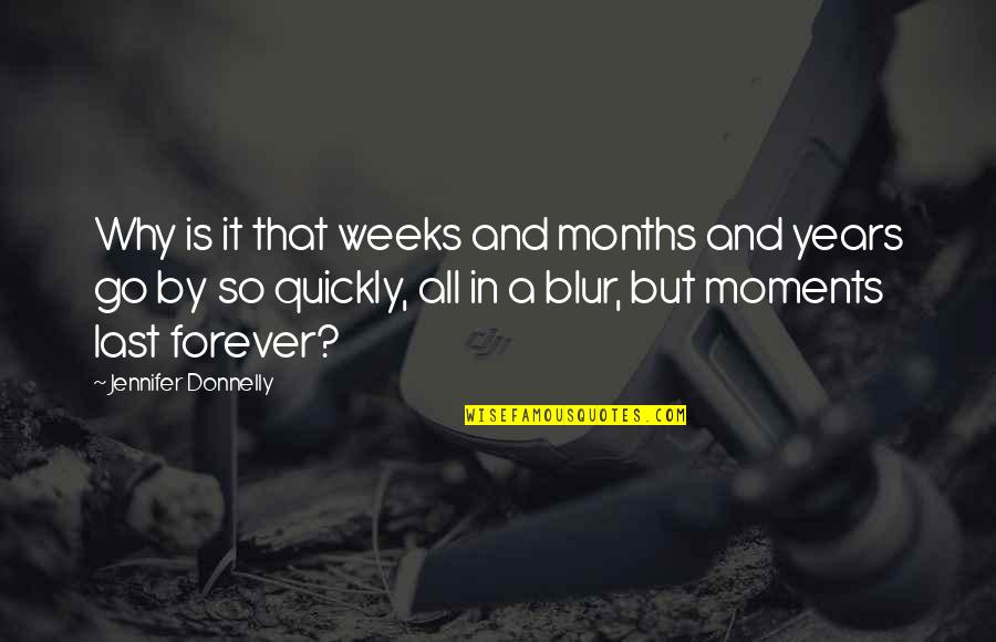Solicitamos In English Quotes By Jennifer Donnelly: Why is it that weeks and months and
