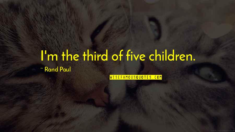 Solicitud De Pasaporte Quotes By Rand Paul: I'm the third of five children. Solicitud De Pasaporte Quotes By Rand Paul: I'm the third of five children.