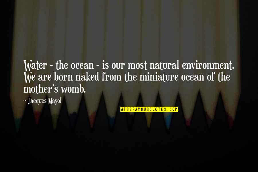 Solipsismo Do Cogito Quotes By Jacques Mayol: Water - the ocean - is our most Solipsismo Do Cogito Quotes By Jacques Mayol: Water - the ocean - is our most