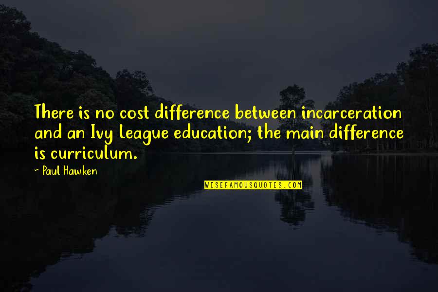 Solitude And Companionship Quotes By Paul Hawken: There is no cost difference between incarceration and