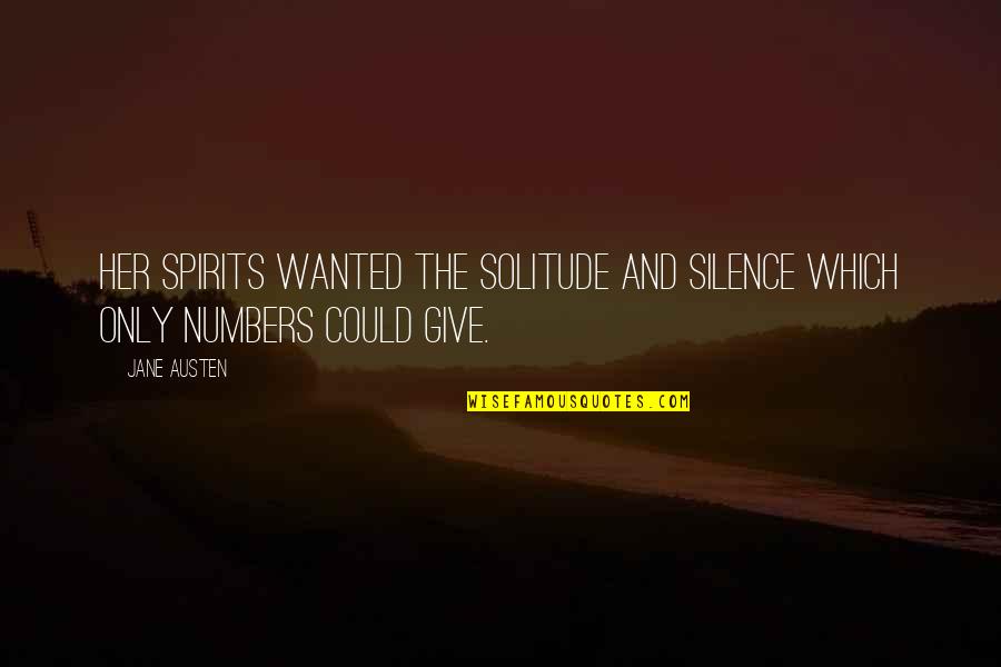 Solitude And Silence Quotes By Jane Austen: Her spirits wanted the solitude and silence which