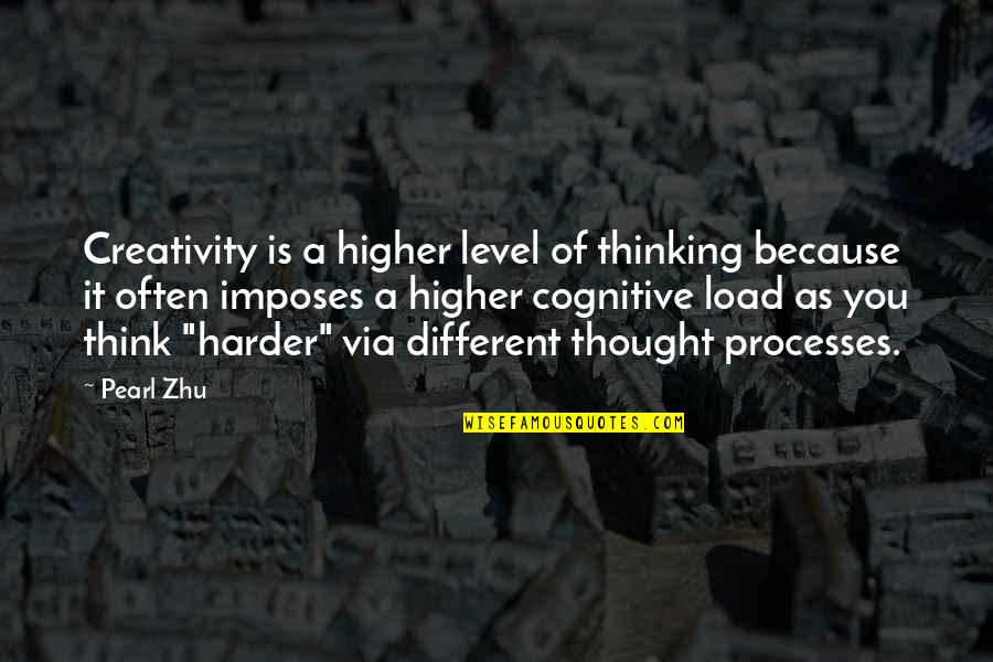 Solomonic Quotes By Pearl Zhu: Creativity is a higher level of thinking because