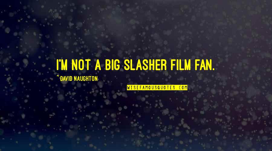 Soltamox Quotes By David Naughton: I'm not a big slasher film fan. Soltamox Quotes By David Naughton: I'm not a big slasher film fan.
