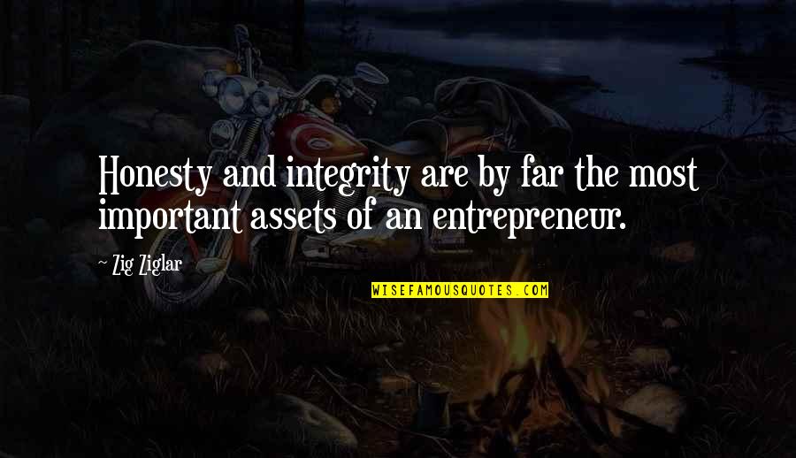 Soma Asman Kadar Quotes By Zig Ziglar: Honesty and integrity are by far the most