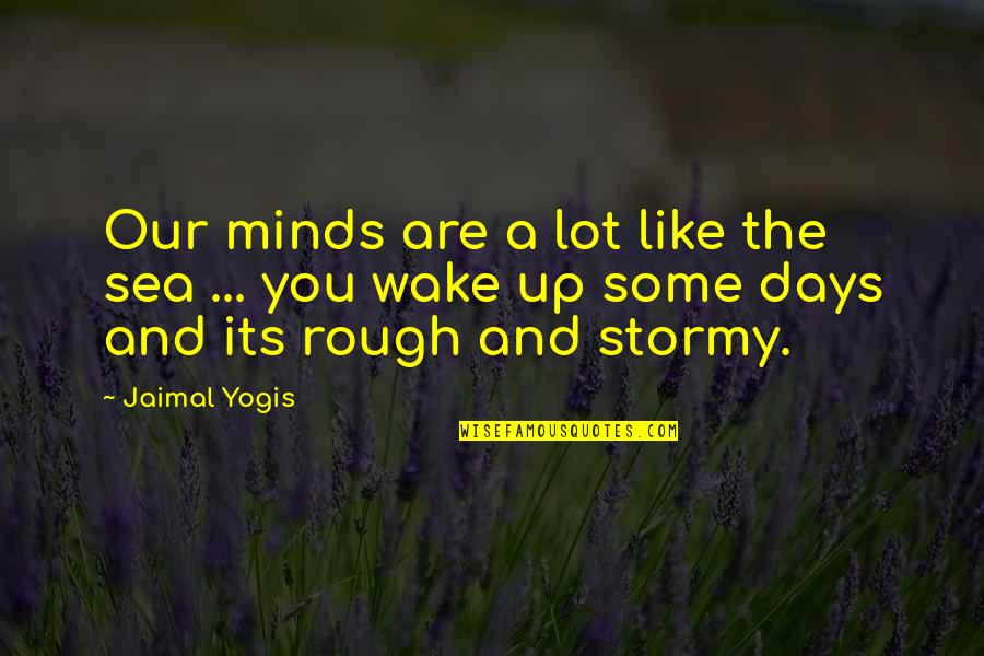 Some Days Are Quotes By Jaimal Yogis: Our minds are a lot like the sea