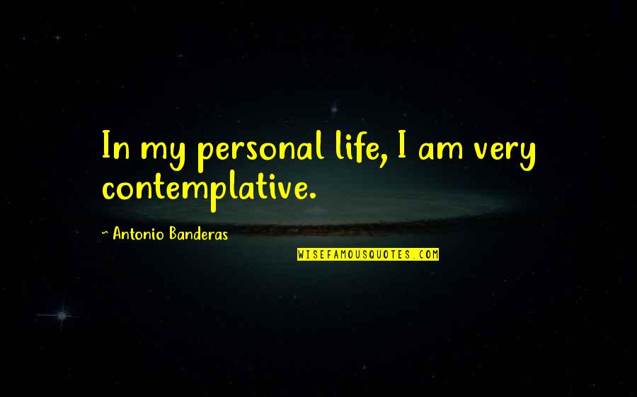 Someday I Will Be Strong Enough Quotes By Antonio Banderas: In my personal life, I am very contemplative. Someday I Will Be Strong Enough Quotes By Antonio Banderas: In my personal life, I am very contemplative.
