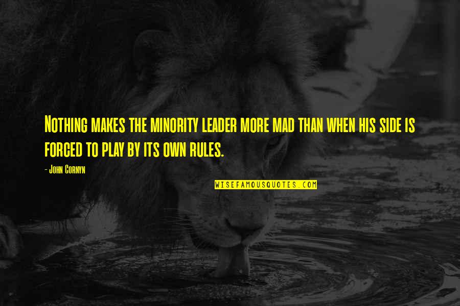 Someone Being Crazy Quotes By John Cornyn: Nothing makes the minority leader more mad than Someone Being Crazy Quotes By John Cornyn: Nothing makes the minority leader more mad than