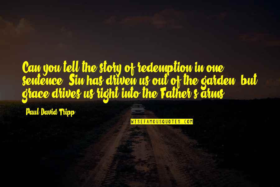 Someone Not Making You Happy Quotes By Paul David Tripp: Can you tell the story of redemption in