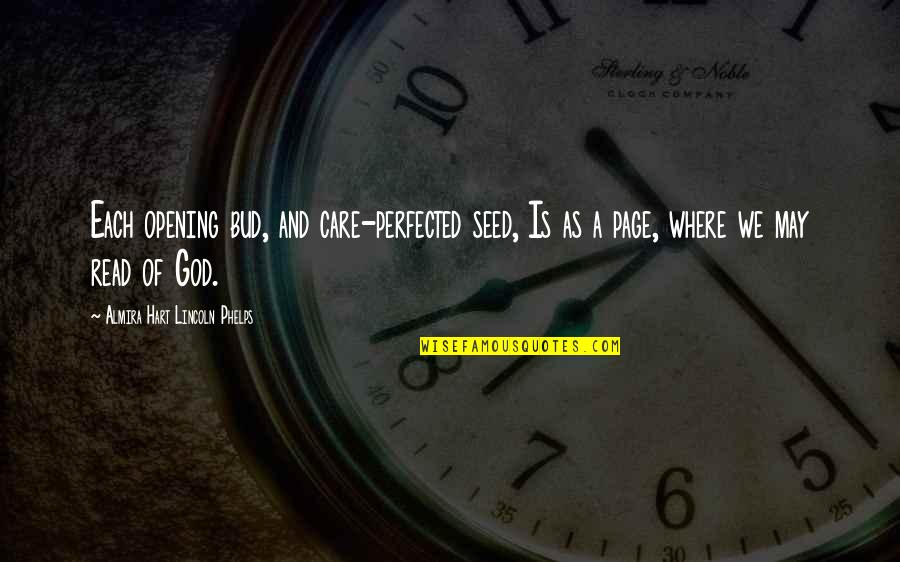 Someone Who Has Passed Away Birthday Quotes By Almira Hart Lincoln Phelps: Each opening bud, and care-perfected seed, Is as