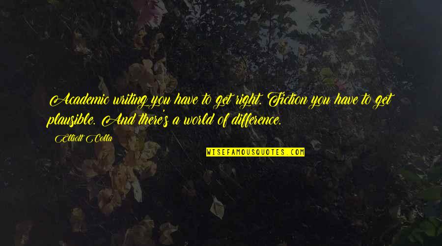 Someone You Dislike Quotes By Elliott Colla: Academic writing you have to get right. Fiction Someone You Dislike Quotes By Elliott Colla: Academic writing you have to get right. Fiction