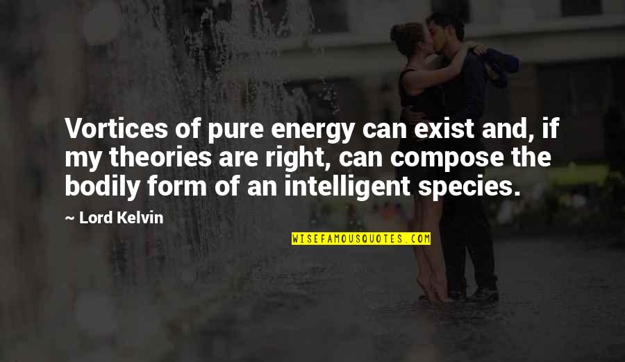 Someone You Love On Drugs Quotes By Lord Kelvin: Vortices of pure energy can exist and, if