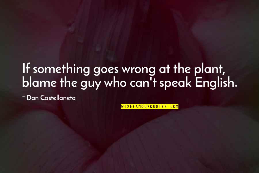 Something Goes Wrong Quotes By Dan Castellaneta: If something goes wrong at the plant, blame