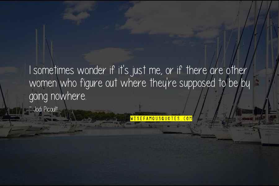 Sometimes I Just Wonder Quotes By Jodi Picoult: I sometimes wonder if it's just me, or