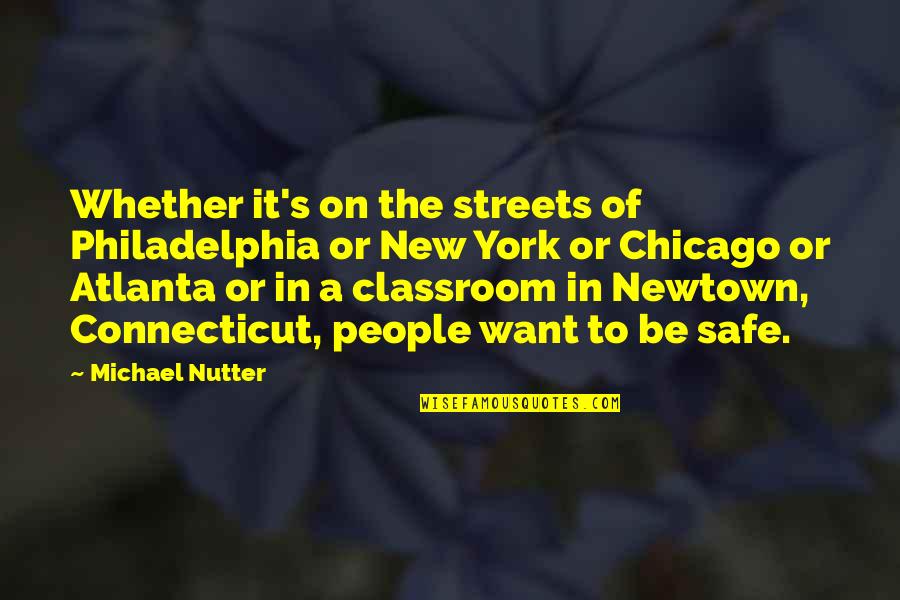 Somnambule Paroles Quotes By Michael Nutter: Whether it's on the streets of Philadelphia or Somnambule Paroles Quotes By Michael Nutter: Whether it's on the streets of Philadelphia or