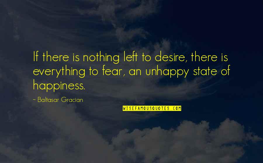 Somogyi Quotes By Baltasar Gracian: If there is nothing left to desire, there