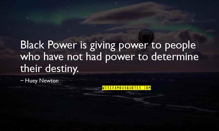 Sonderegger Pine Quotes By Huey Newton: Black Power is giving power to people who