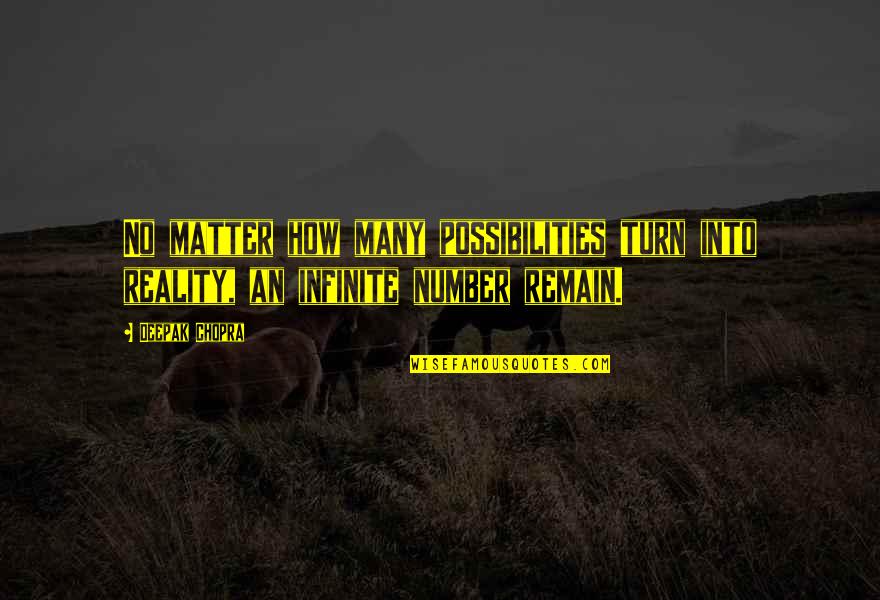 Song Good Morning Quotes By Deepak Chopra: No matter how many possibilities turn into reality,