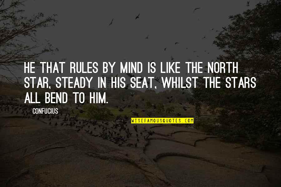 Songwell Done Quotes By Confucius: He that rules by mind is like the