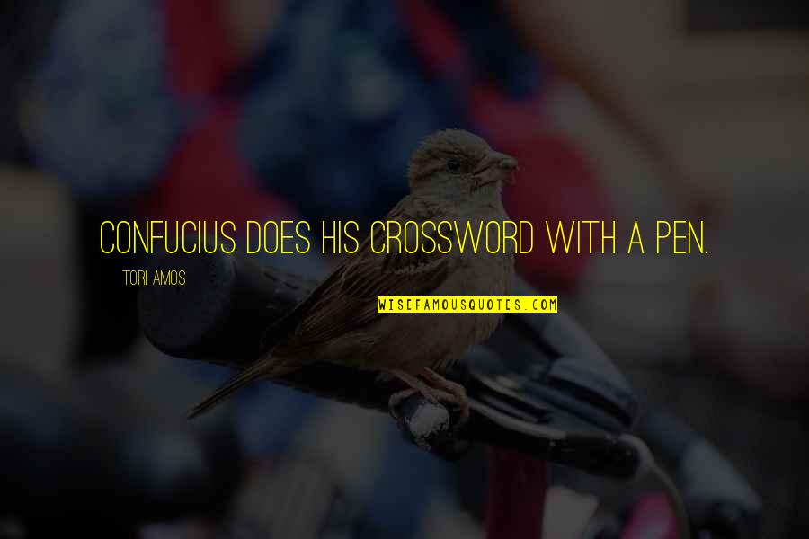 Sonido Mazter Quotes By Tori Amos: Confucius does his crossword with a pen. Sonido Mazter Quotes By Tori Amos: Confucius does his crossword with a pen.