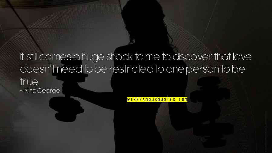 Sonneteering Quotes By Nina George: It still comes a huge shock to me Sonneteering Quotes By Nina George: It still comes a huge shock to me