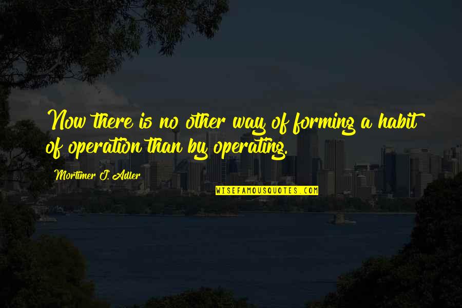 Sons Of Anarchy Episode 711 Quotes By Mortimer J. Adler: Now there is no other way of forming Sons Of Anarchy Episode 711 Quotes By Mortimer J. Adler: Now there is no other way of forming
