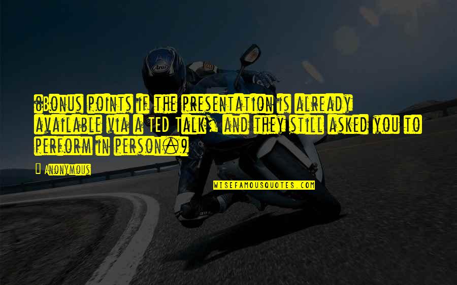 Soosan Crane Quotes By Anonymous: (Bonus points if the presentation is already available