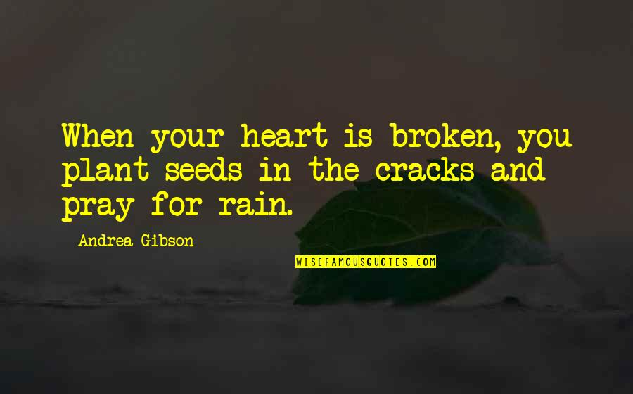 Soother Power Quotes By Andrea Gibson: When your heart is broken, you plant seeds