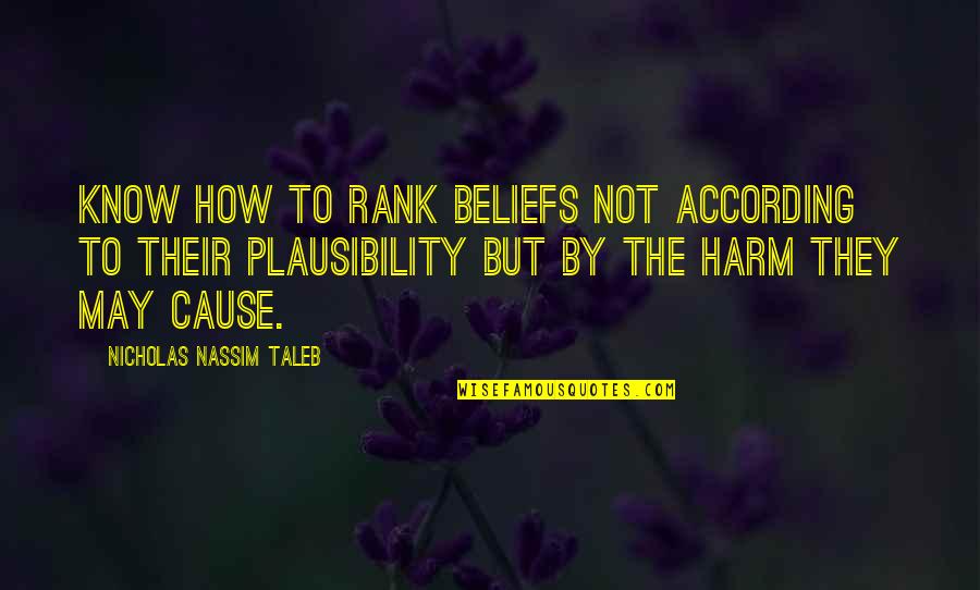 Soothsayer Important Quotes By Nicholas Nassim Taleb: Know how to rank beliefs not according to Soothsayer Important Quotes By Nicholas Nassim Taleb: Know how to rank beliefs not according to