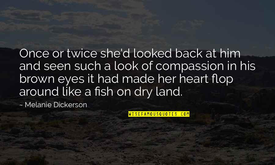 Sophie Hatter Quotes By Melanie Dickerson: Once or twice she'd looked back at him Sophie Hatter Quotes By Melanie Dickerson: Once or twice she'd looked back at him