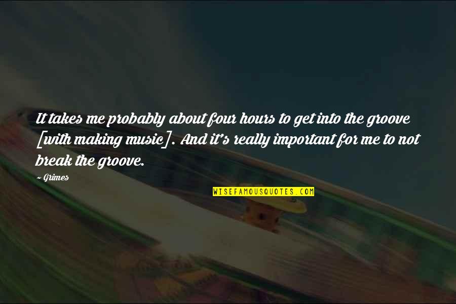 Sophomore Pep Rally Quotes By Grimes: It takes me probably about four hours to Sophomore Pep Rally Quotes By Grimes: It takes me probably about four hours to