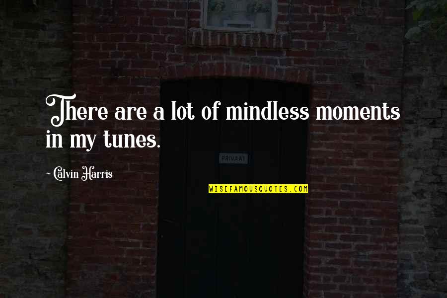 Soplo De Corazon Quotes By Calvin Harris: There are a lot of mindless moments in