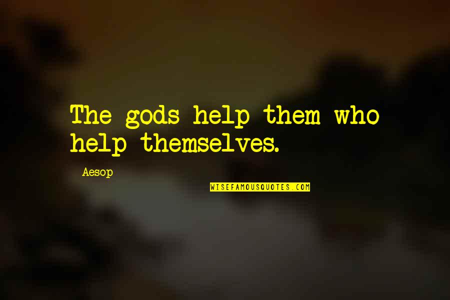 Sopros Diving Quotes By Aesop: The gods help them who help themselves.