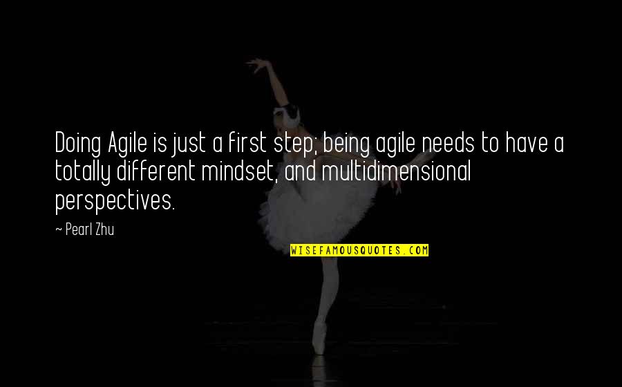 Sorangel Rodriguez Quotes By Pearl Zhu: Doing Agile is just a first step; being