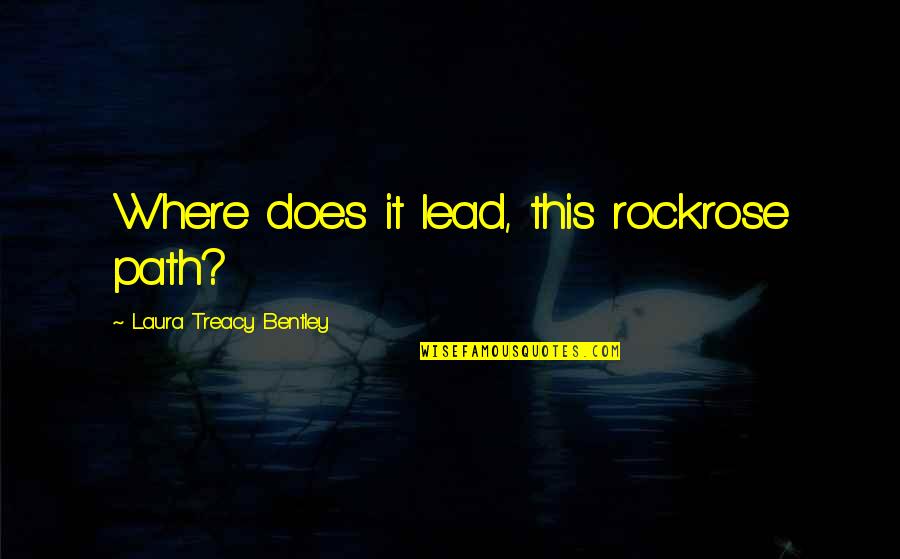 Sorina Quotes By Laura Treacy Bentley: Where does it lead, this rockrose path?