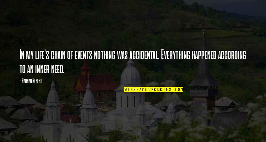 Sornram Teppitak Quotes By Hannah Senesh: In my life's chain of events nothing was Sornram Teppitak Quotes By Hannah Senesh: In my life's chain of events nothing was
