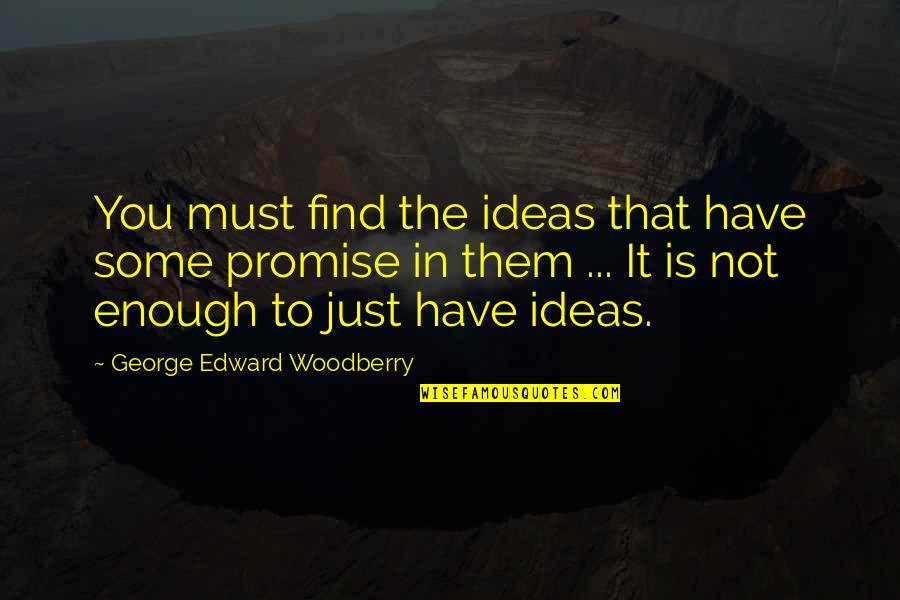 Sorozatax Quotes By George Edward Woodberry: You must find the ideas that have some Sorozatax Quotes By George Edward Woodberry: You must find the ideas that have some
