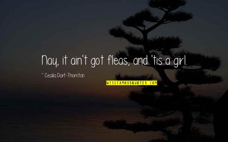 Sorrir Ate Quotes By Cecilia Dart-Thornton: Nay, it ain't got fleas, and 'tis a Sorrir Ate Quotes By Cecilia Dart-Thornton: Nay, it ain't got fleas, and 'tis a