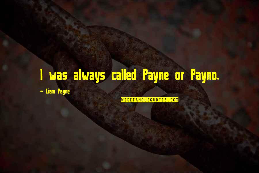 Sorry In Tamil Quotes By Liam Payne: I was always called Payne or Payno.