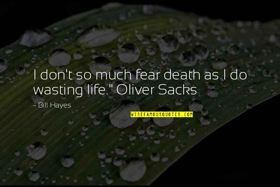 Sorsakoski Silverware Quotes By Bill Hayes: I don't so much fear death as I