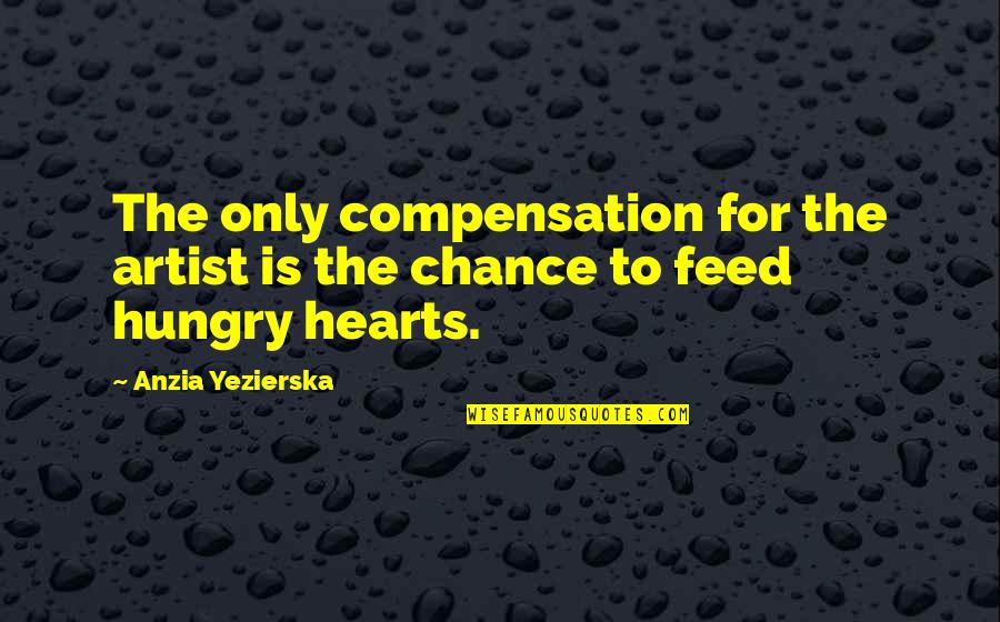 Sosnierz Dobromir Quotes By Anzia Yezierska: The only compensation for the artist is the
