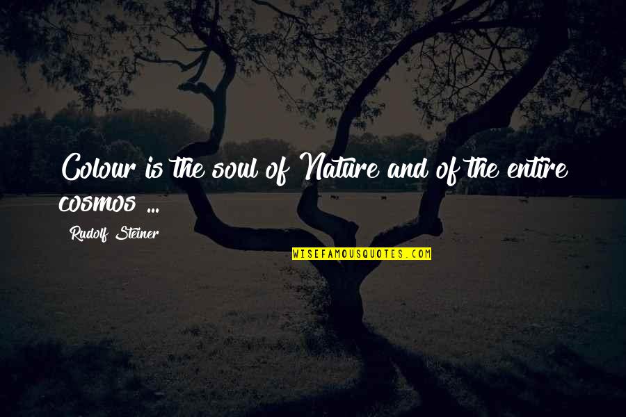 Soul And Nature Quotes By Rudolf Steiner: Colour is the soul of Nature and of