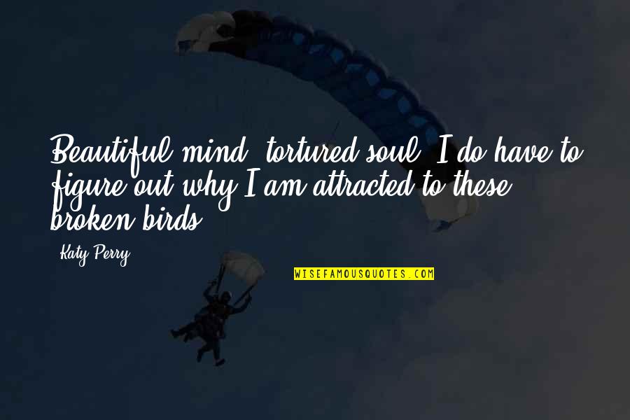 Soul Broken Quotes By Katy Perry: Beautiful mind, tortured soul. I do have to