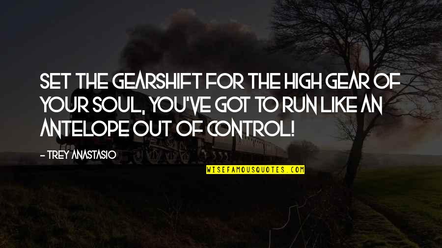 Soul Out Of Quotes By Trey Anastasio: Set the gearshift for the high gear of